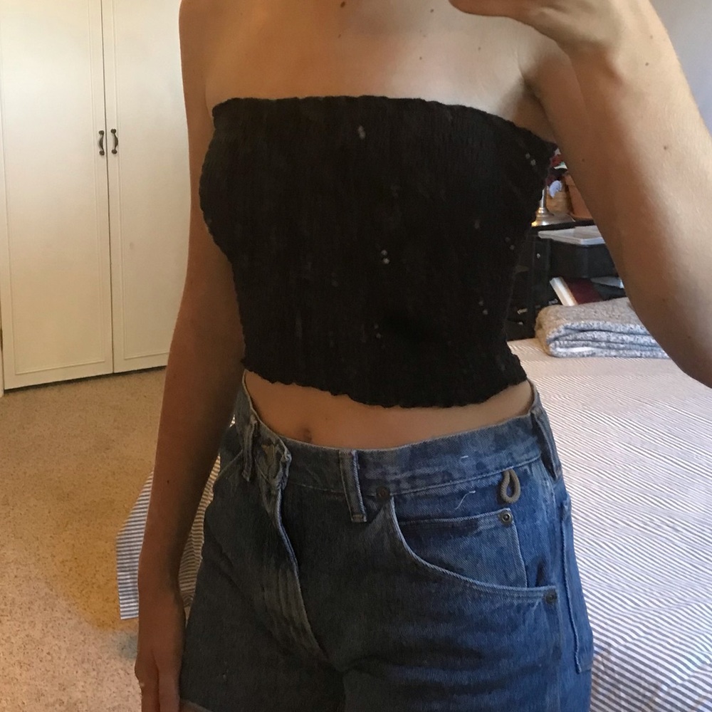 Black Hollister Tube Top